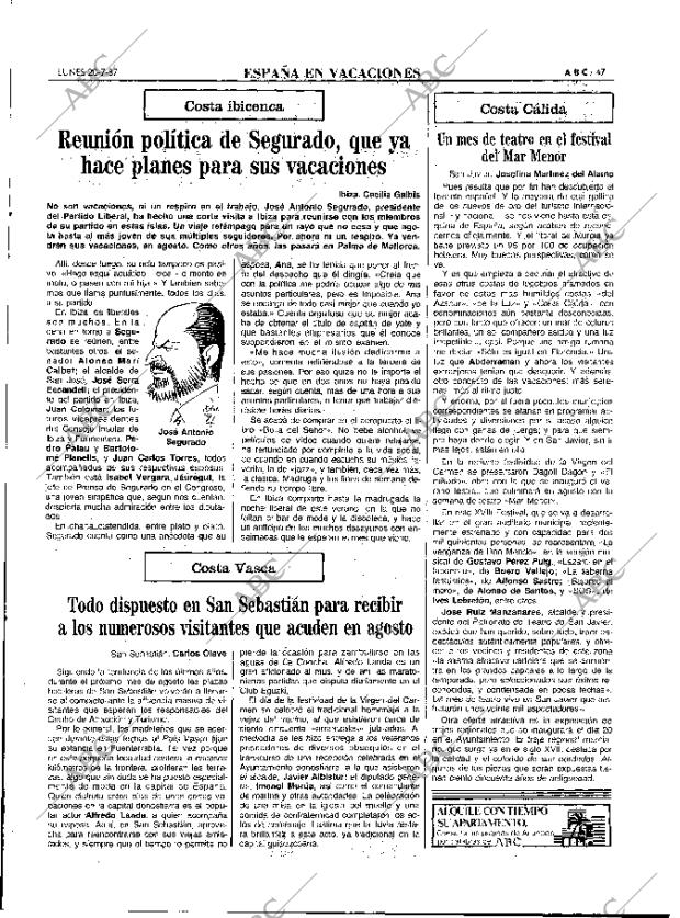 ABC MADRID 20-07-1987 página 47
