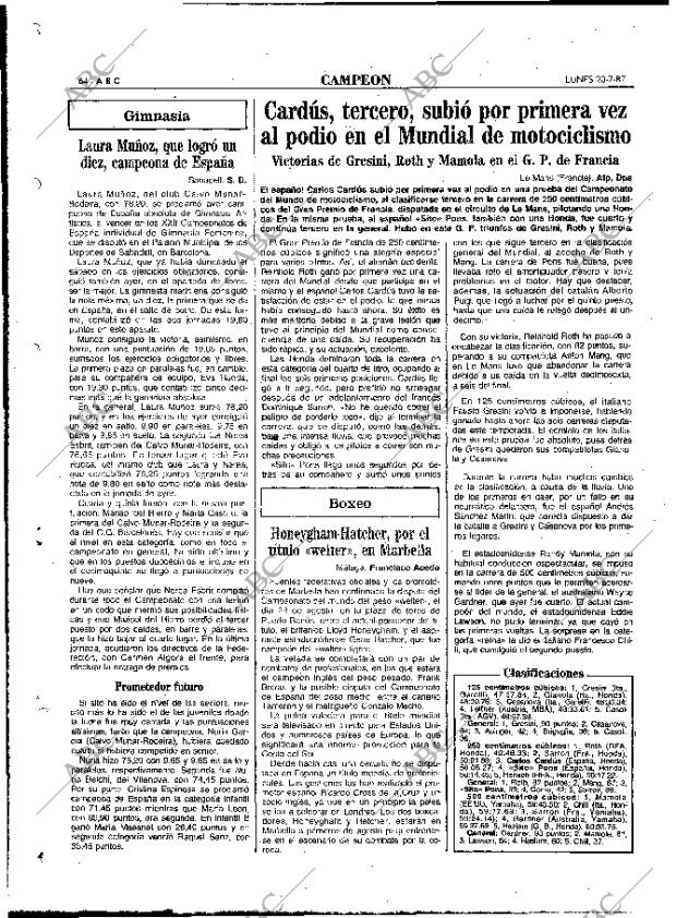 ABC MADRID 20-07-1987 página 64