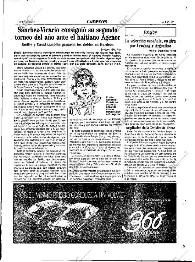 ABC MADRID 20-07-1987 página 67