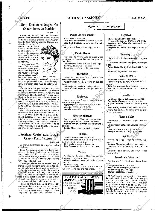 ABC MADRID 20-07-1987 página 72