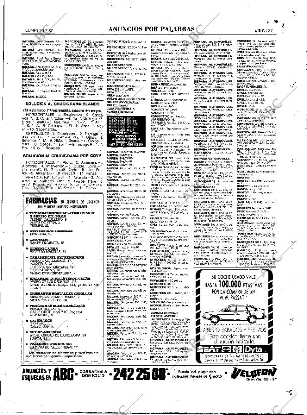 ABC MADRID 20-07-1987 página 87