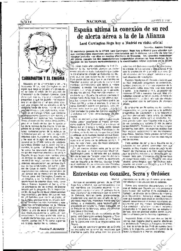 ABC MADRID 21-07-1987 página 16