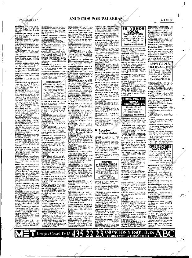 ABC MADRID 21-07-1987 página 87