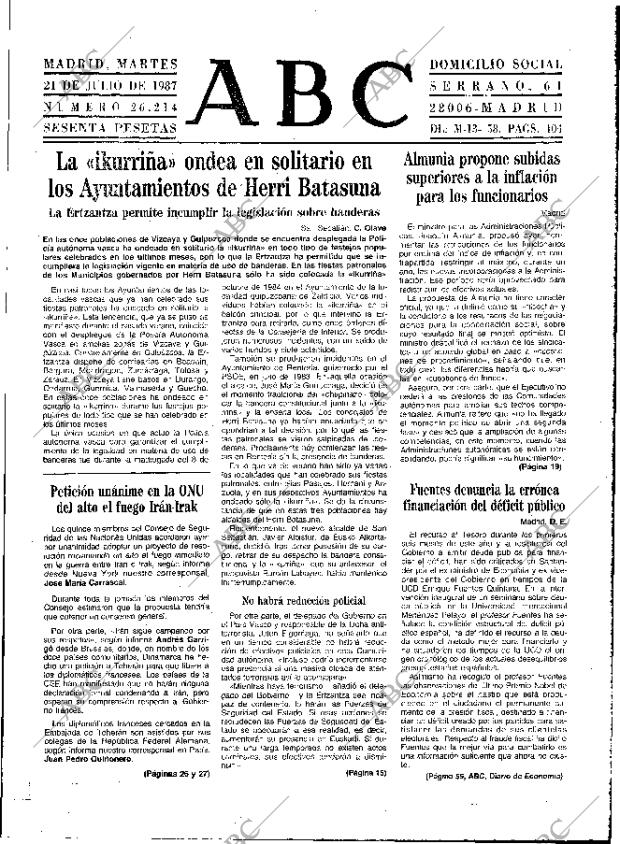 ABC MADRID 21-07-1987 página 9