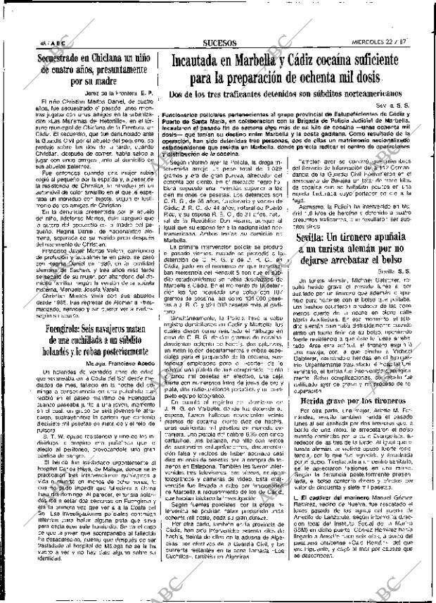 ABC SEVILLA 22-07-1987 página 48