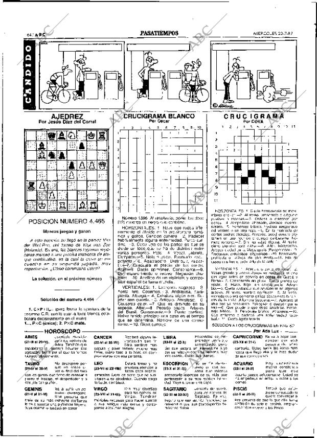 ABC SEVILLA 22-07-1987 página 64