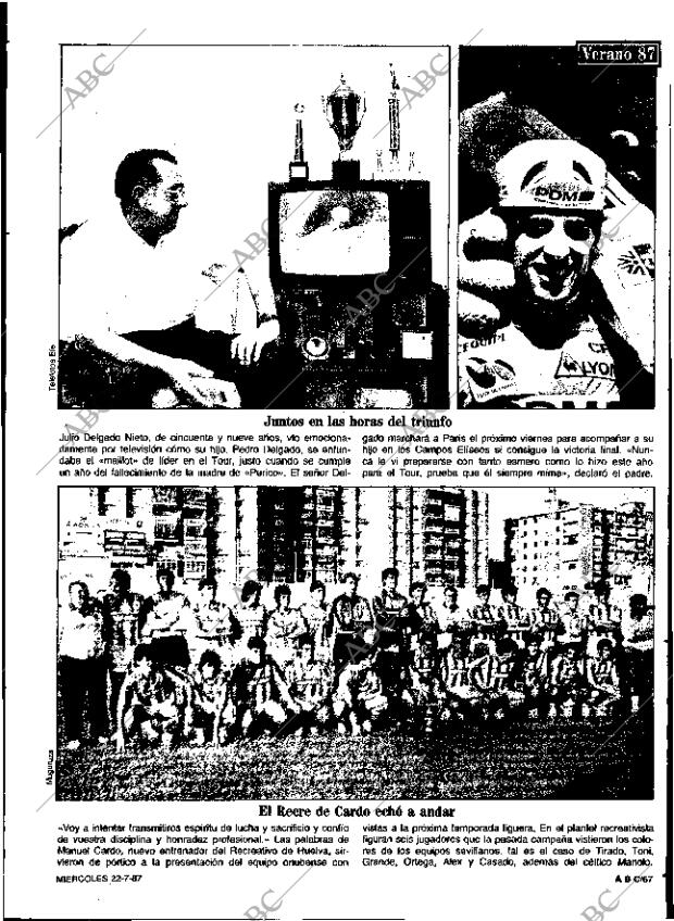 ABC SEVILLA 22-07-1987 página 67