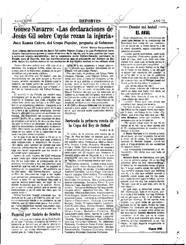 ABC MADRID 23-07-1987 página 73