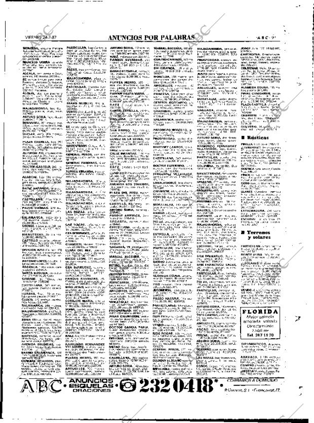 ABC MADRID 24-07-1987 página 91