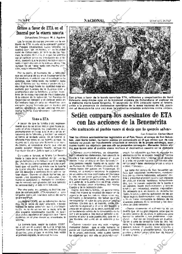 ABC MADRID 26-07-1987 página 20