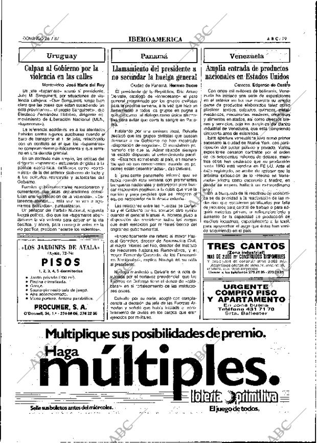 ABC MADRID 26-07-1987 página 29