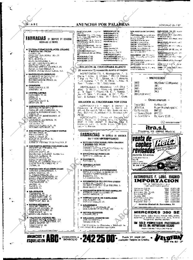 ABC MADRID 26-07-1987 página 96