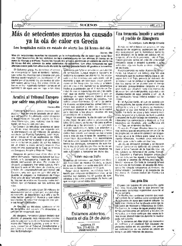ABC MADRID 27-07-1987 página 71