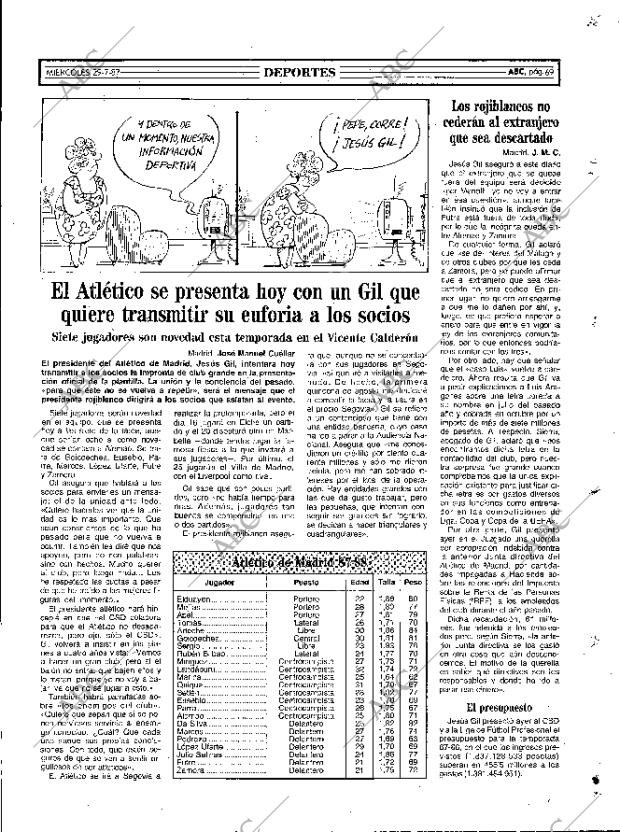 ABC MADRID 29-07-1987 página 69