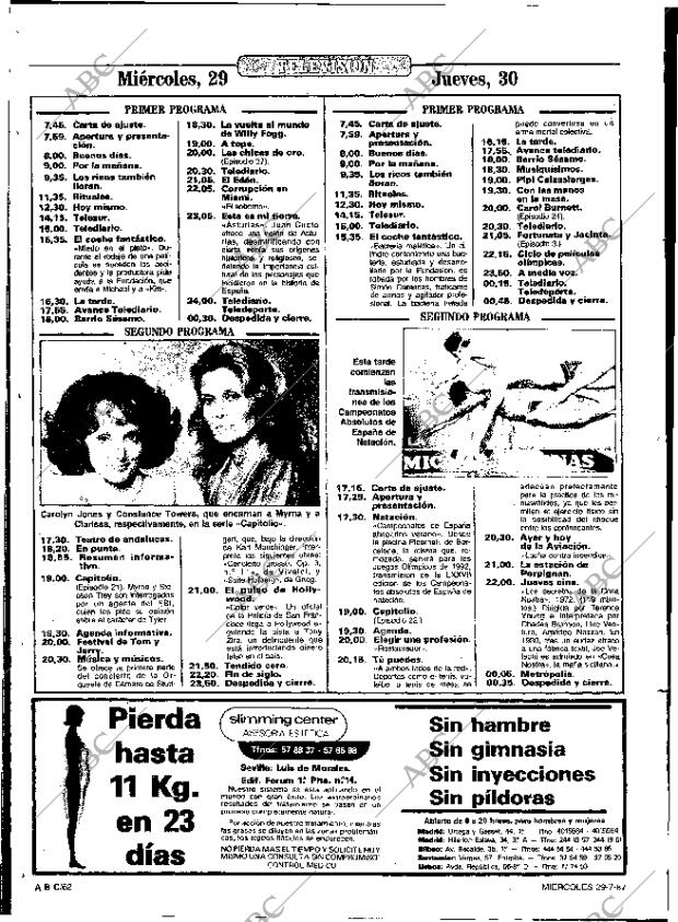 ABC SEVILLA 29-07-1987 página 62