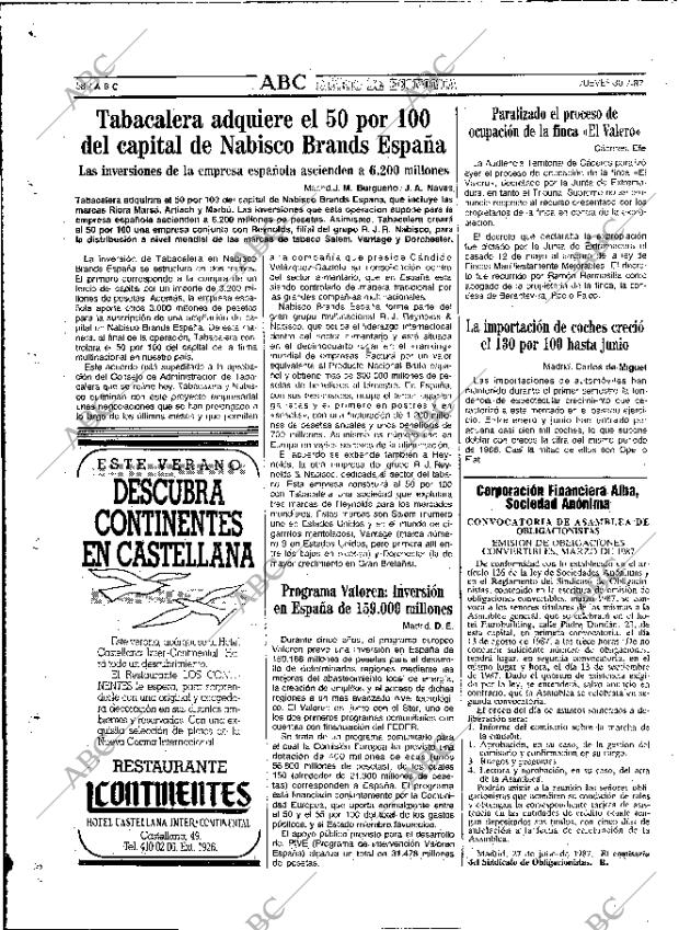 ABC MADRID 30-07-1987 página 58