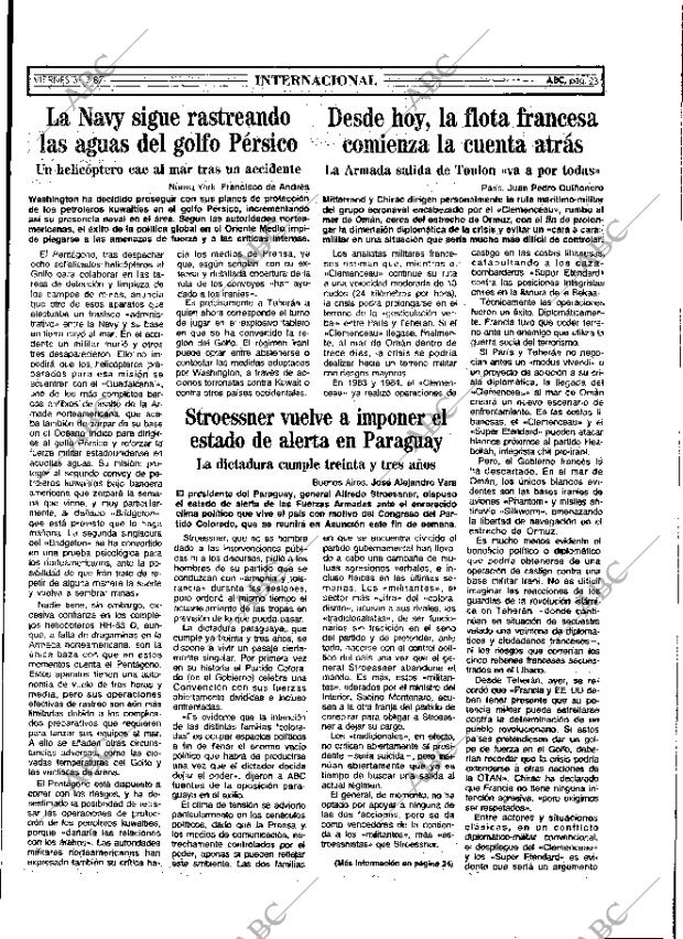 ABC MADRID 31-07-1987 página 23