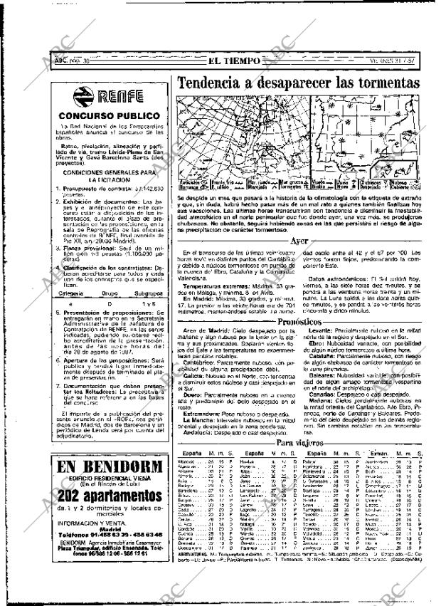 ABC MADRID 31-07-1987 página 30