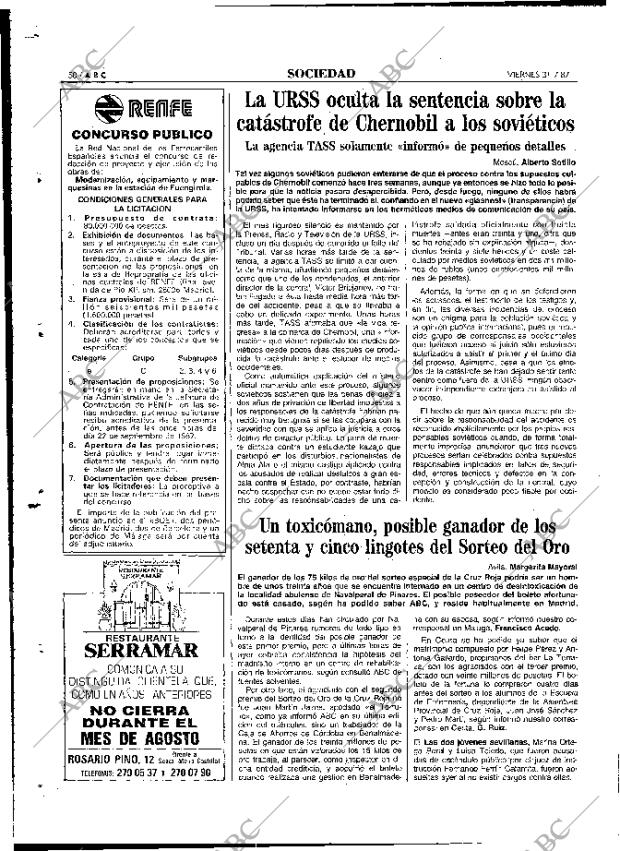 ABC MADRID 31-07-1987 página 50