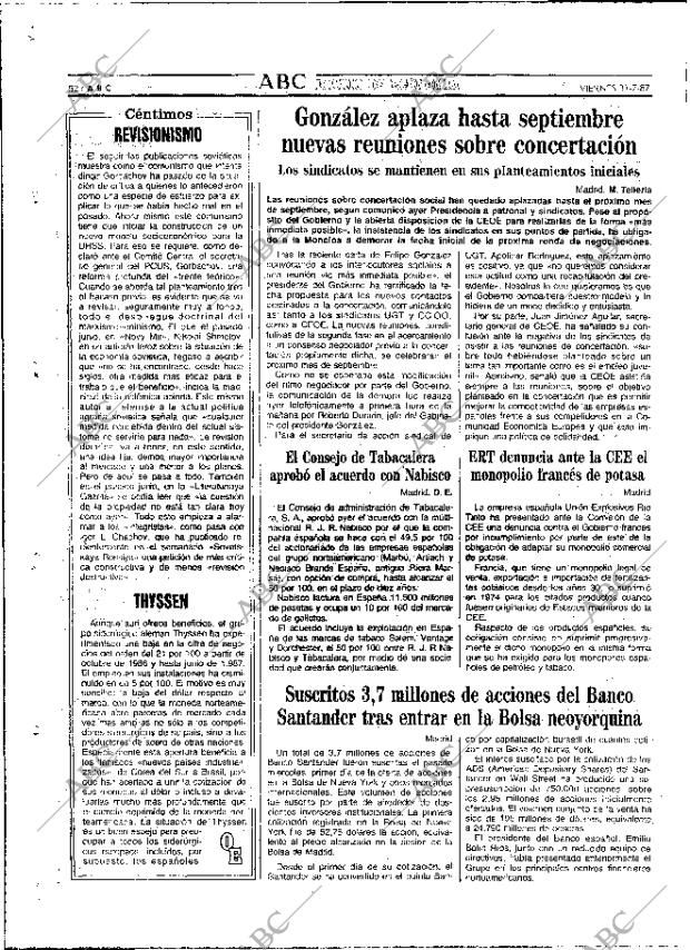 ABC MADRID 31-07-1987 página 52