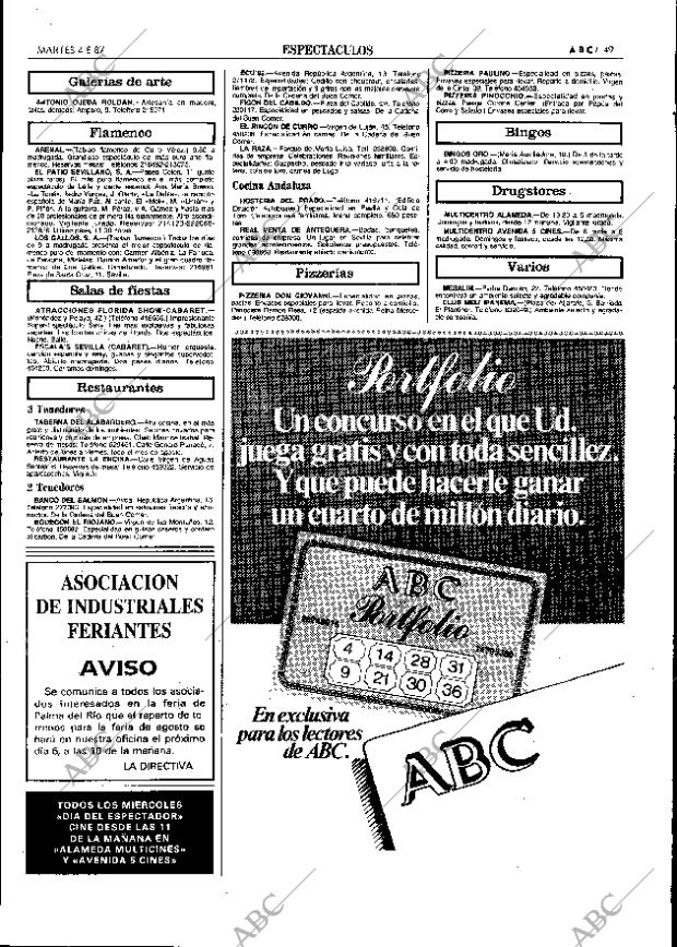 ABC SEVILLA 04-08-1987 página 49