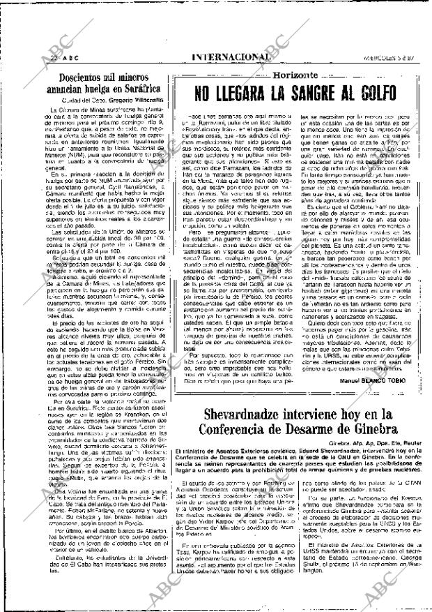 ABC MADRID 05-08-1987 página 22