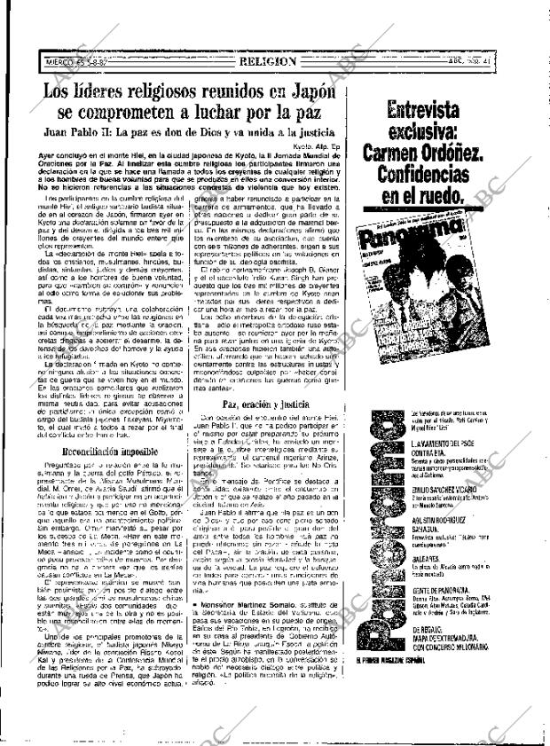 ABC MADRID 05-08-1987 página 41