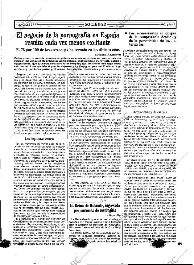 ABC MADRID 05-08-1987 página 47