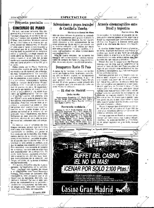 ABC MADRID 09-08-1987 página 67