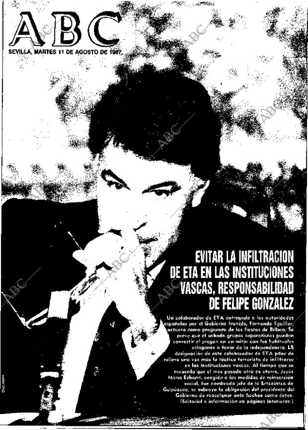 ABC SEVILLA 11-08-1987 página 1