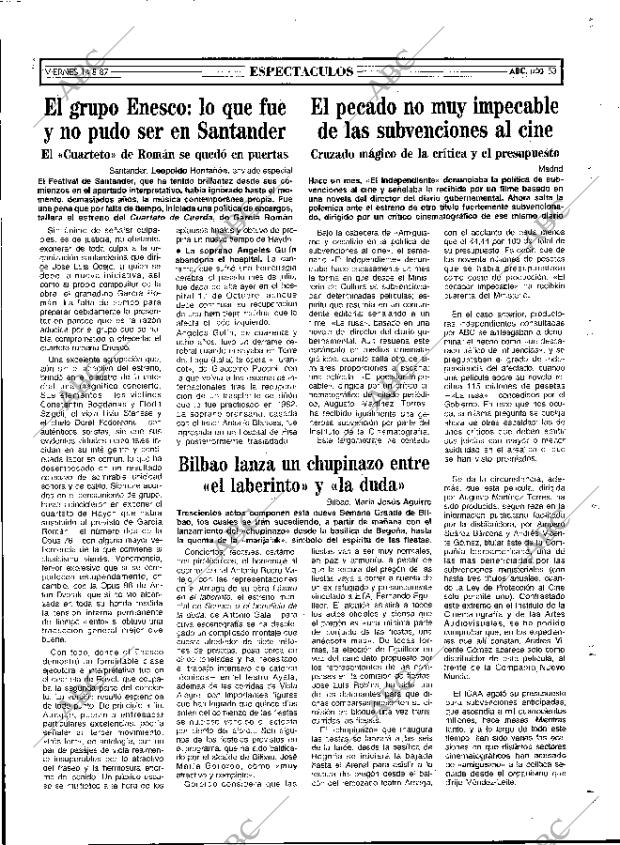 ABC MADRID 14-08-1987 página 53