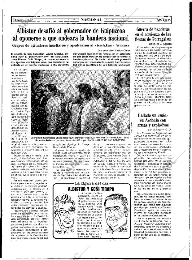 ABC MADRID 15-08-1987 página 15