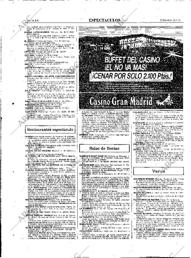 ABC MADRID 16-08-1987 página 64