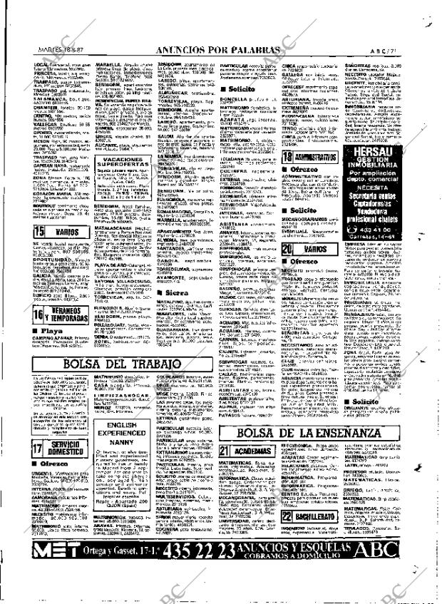 ABC MADRID 18-08-1987 página 71