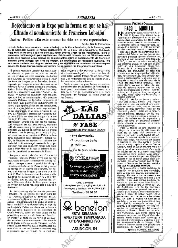 ABC SEVILLA 18-08-1987 página 23