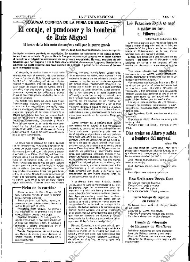 ABC SEVILLA 18-08-1987 página 47