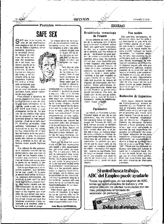 ABC MADRID 21-08-1987 página 12