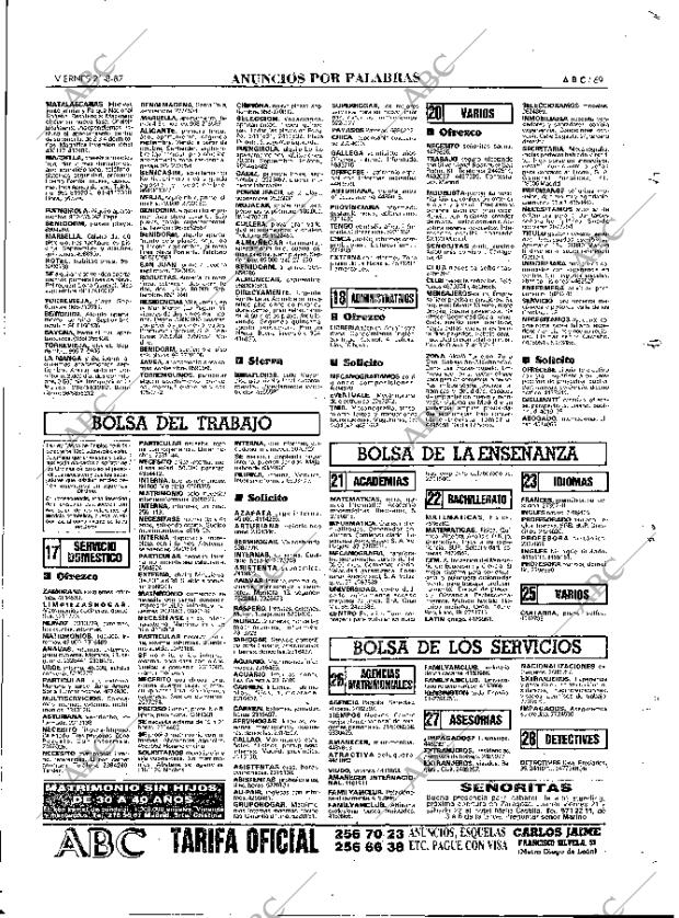 ABC MADRID 21-08-1987 página 69