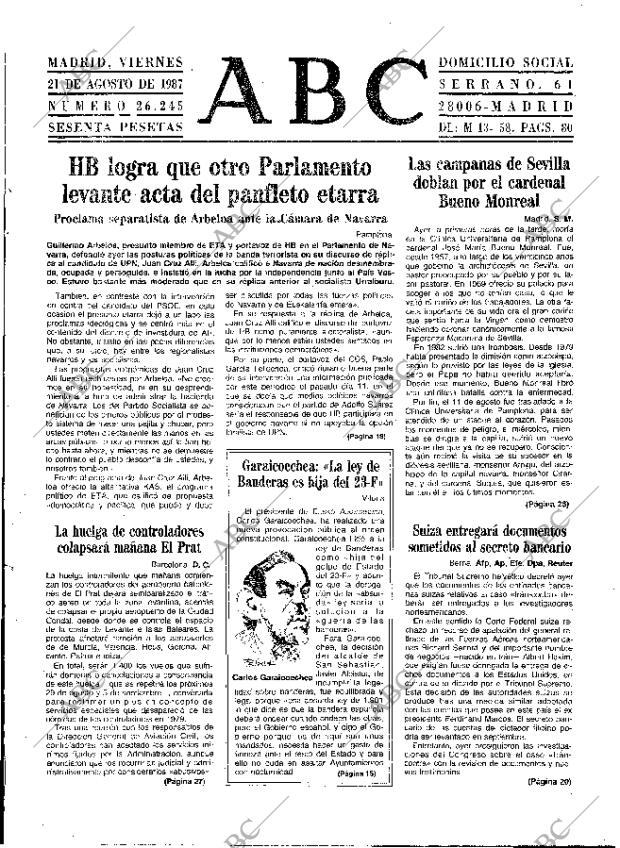 ABC MADRID 21-08-1987 página 9