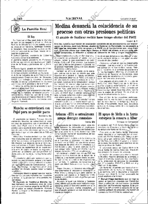 ABC MADRID 22-08-1987 página 16