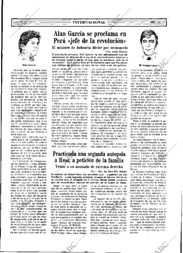 ABC MADRID 22-08-1987 página 19