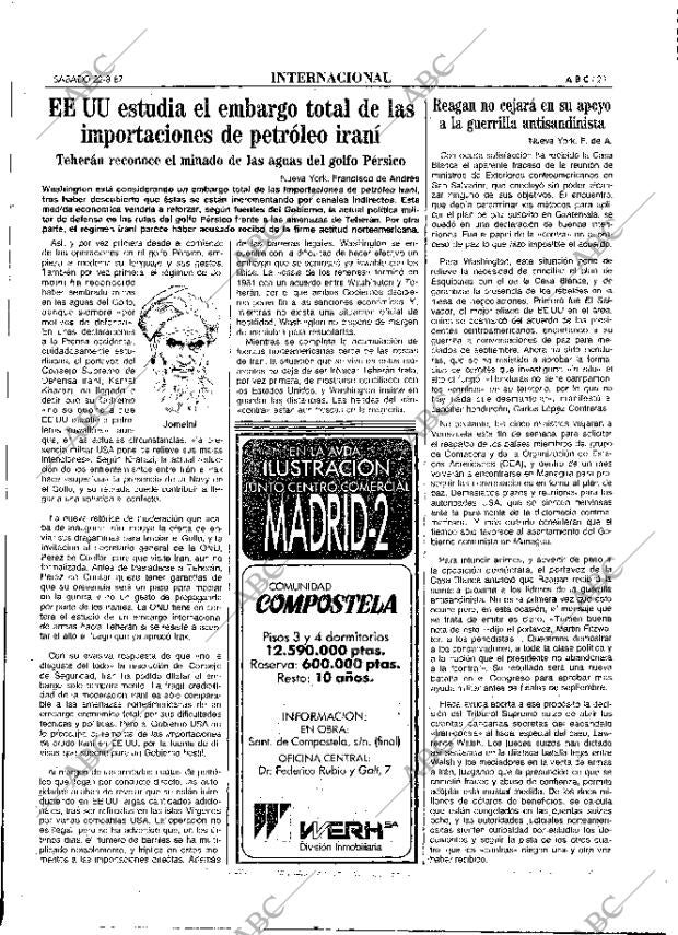 ABC MADRID 22-08-1987 página 21