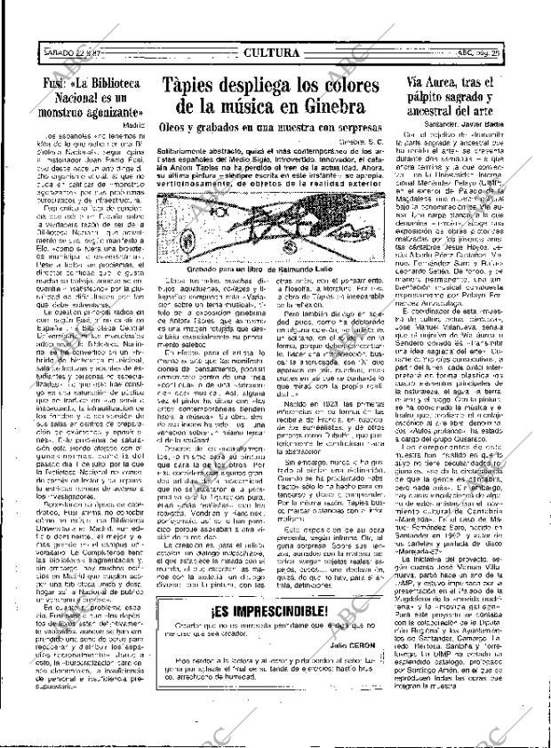 ABC MADRID 22-08-1987 página 25