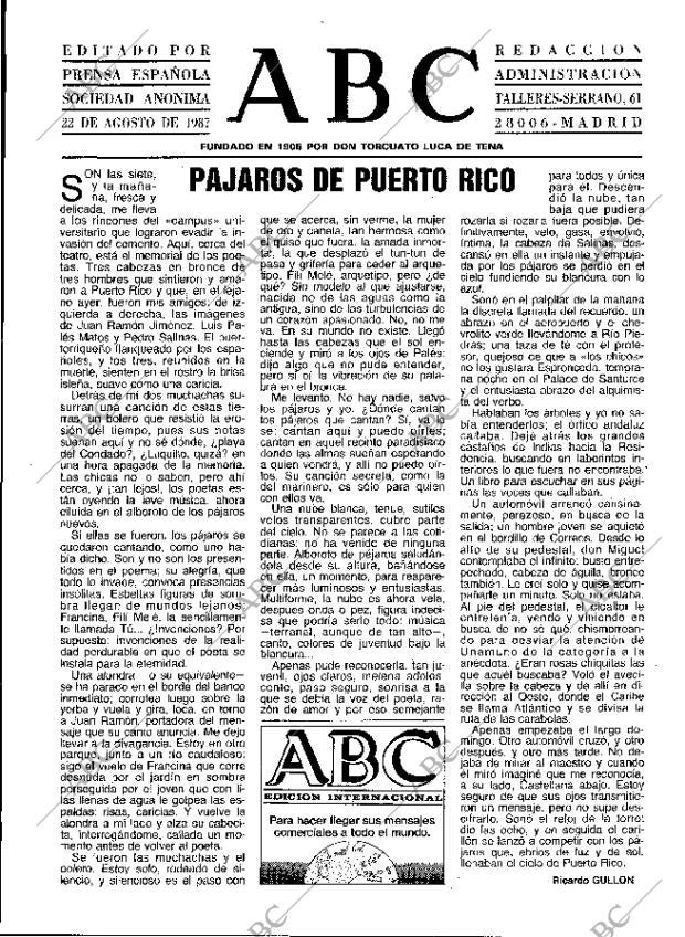 ABC MADRID 22-08-1987 página 3