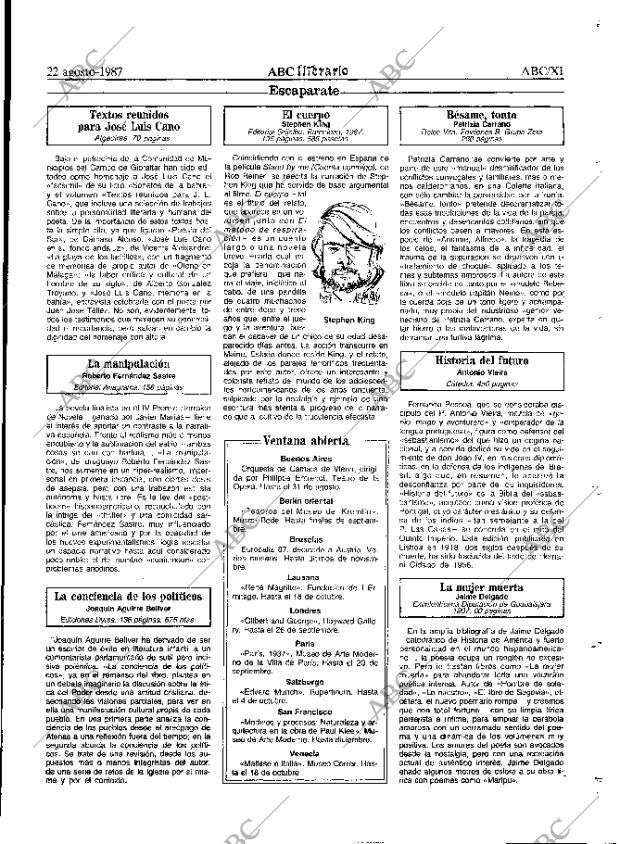 ABC MADRID 22-08-1987 página 45
