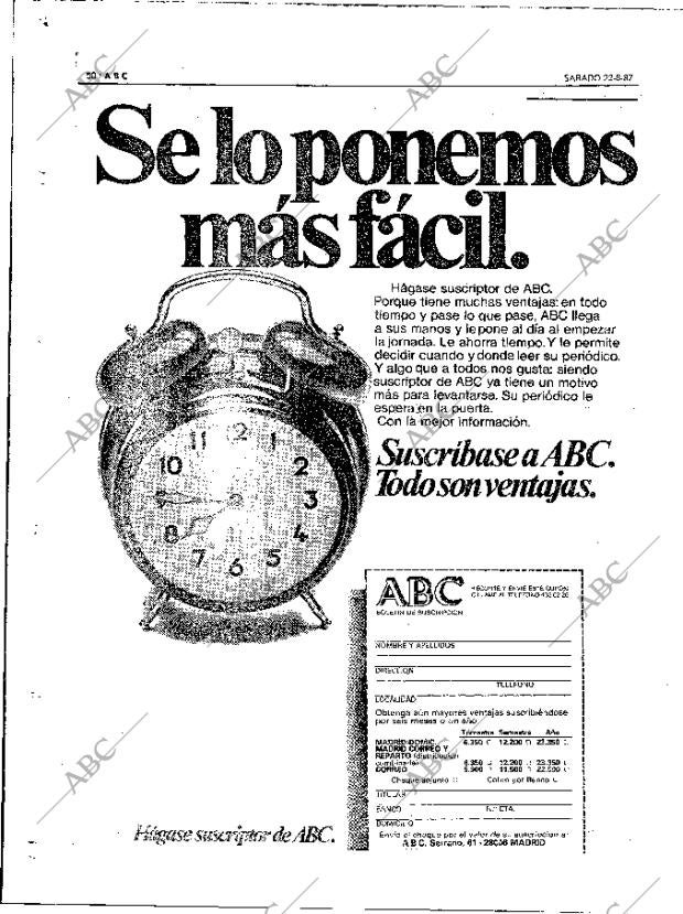 ABC MADRID 22-08-1987 página 50