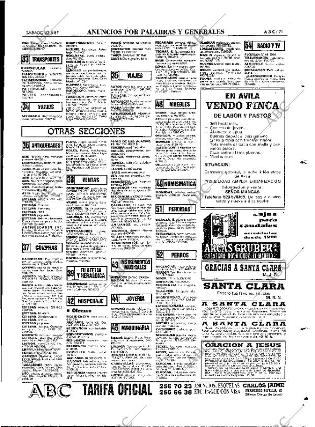 ABC MADRID 22-08-1987 página 71