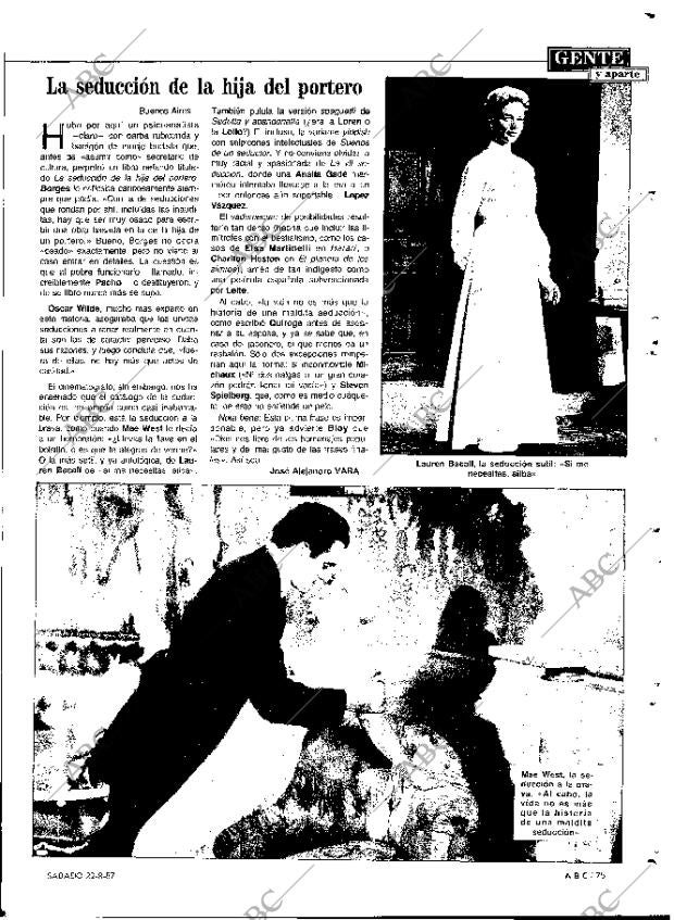 ABC MADRID 22-08-1987 página 75