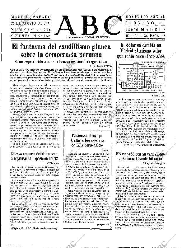 ABC MADRID 22-08-1987 página 9