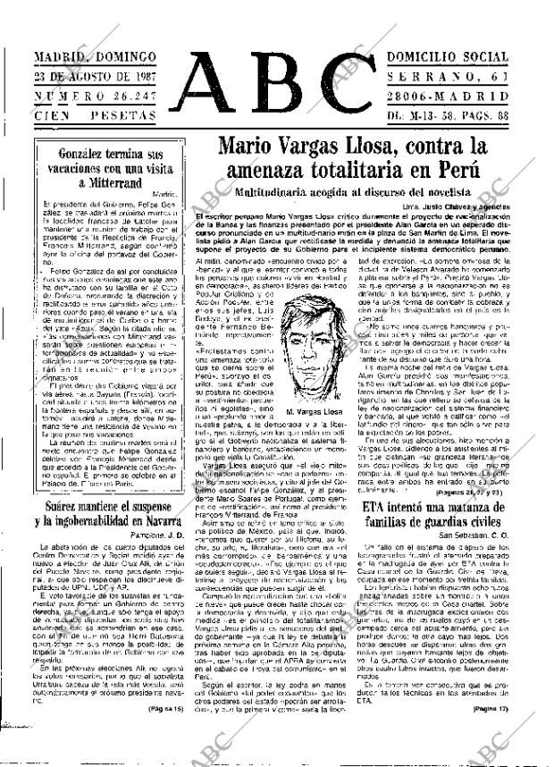 ABC MADRID 23-08-1987 página 9